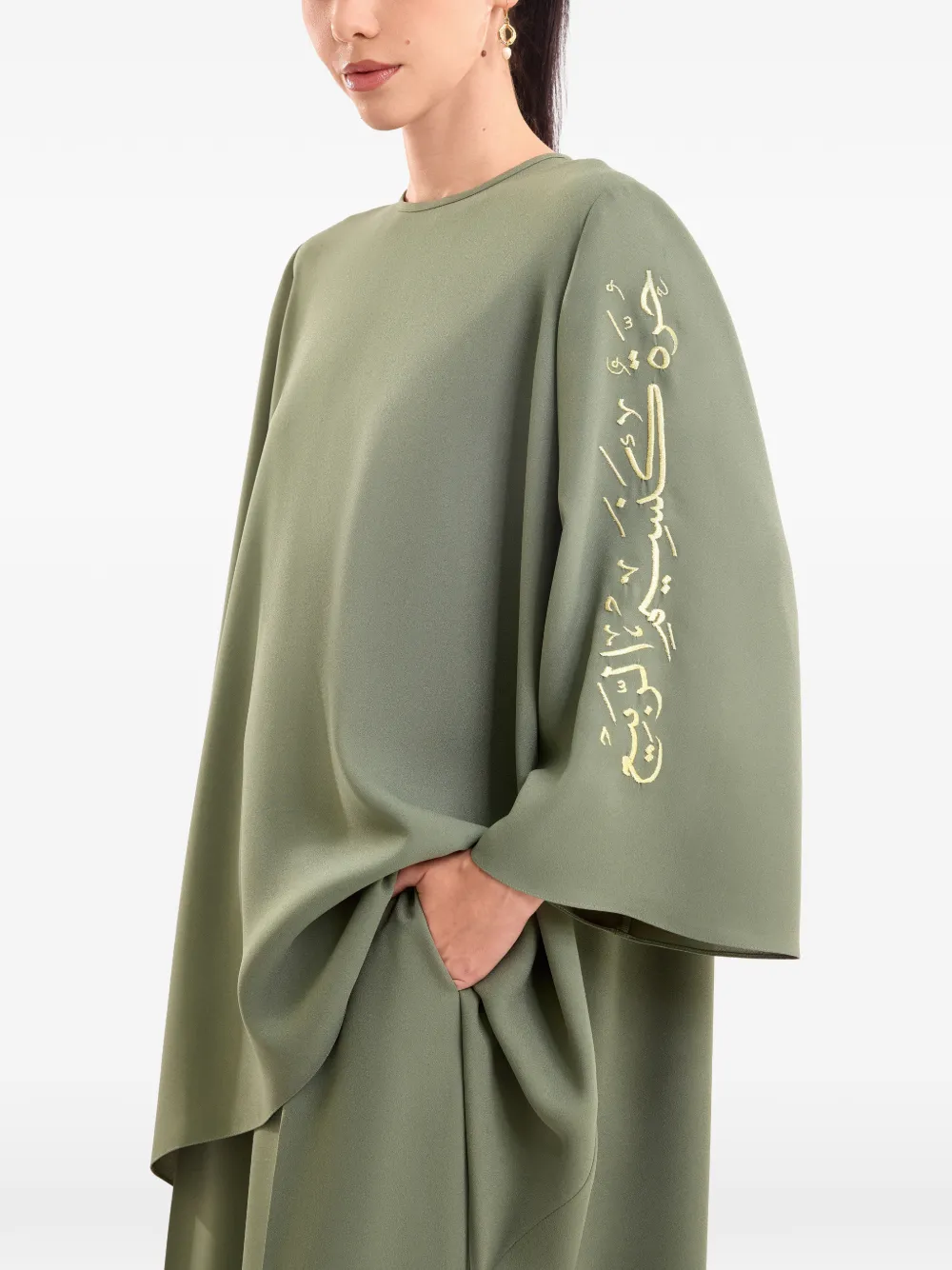 Gemy Maalouf Blouse met print Groen