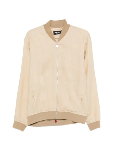 Kiton zipped bomber jacket