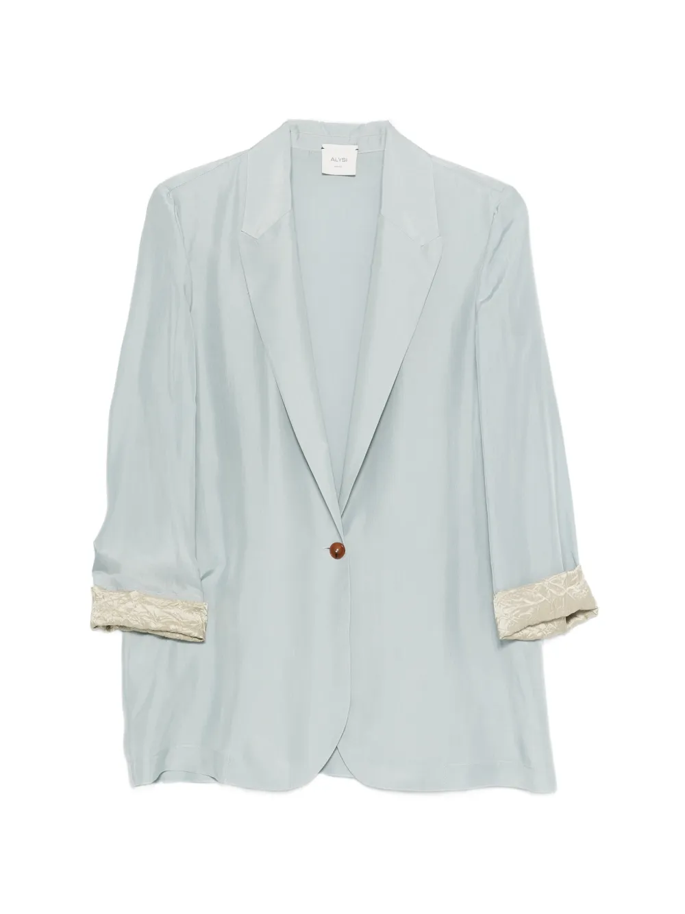 Alysi button-closure cuffed shirt - Blu