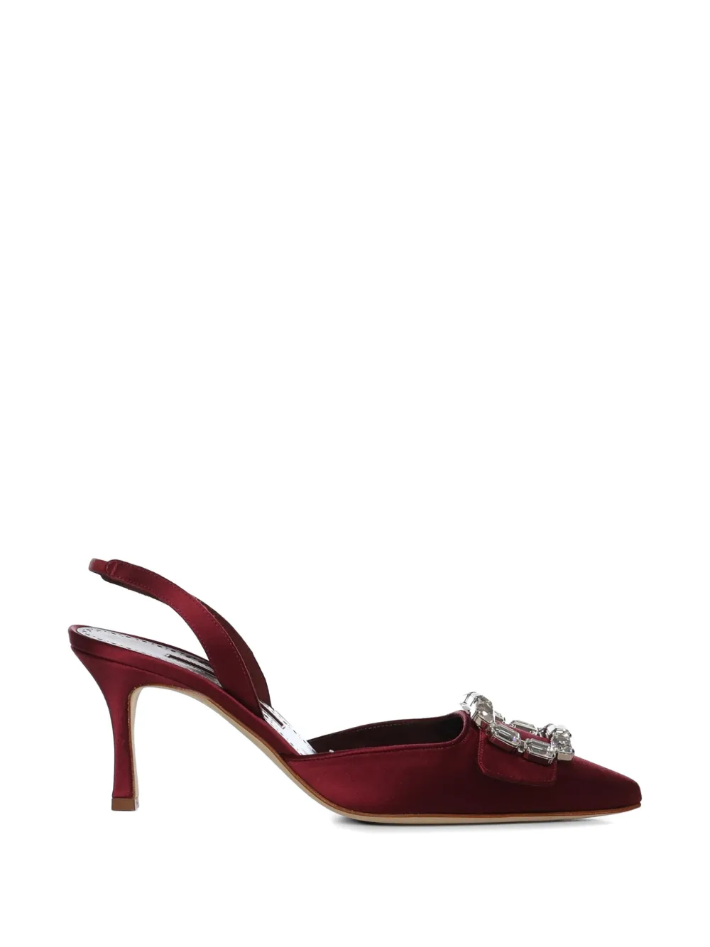 Manolo Blahnik jewel pointed pumps Rood