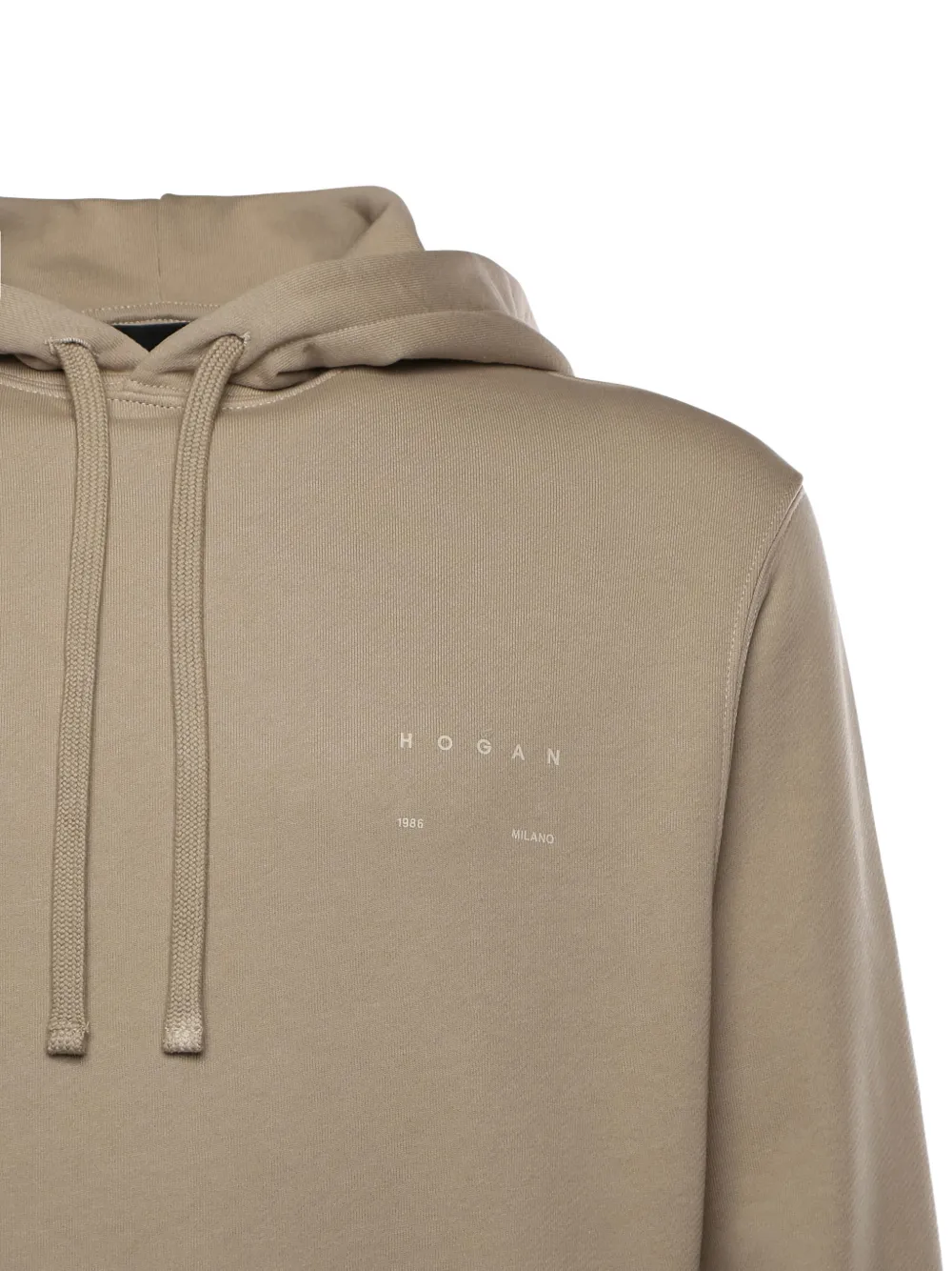 Hogan Hoodie met logoprint Beige