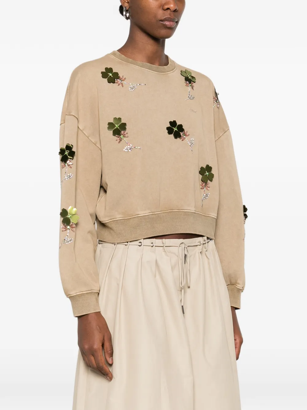  Pinko Embellished Sweater - Neutrals 