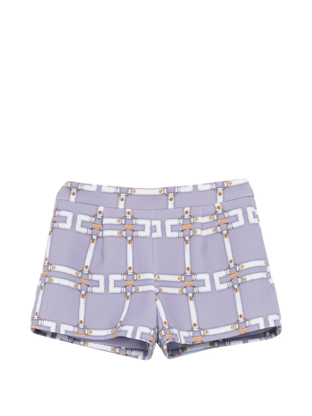 Elisabetta Franchi La Mia Bambina Shorts a fantasia - Viola