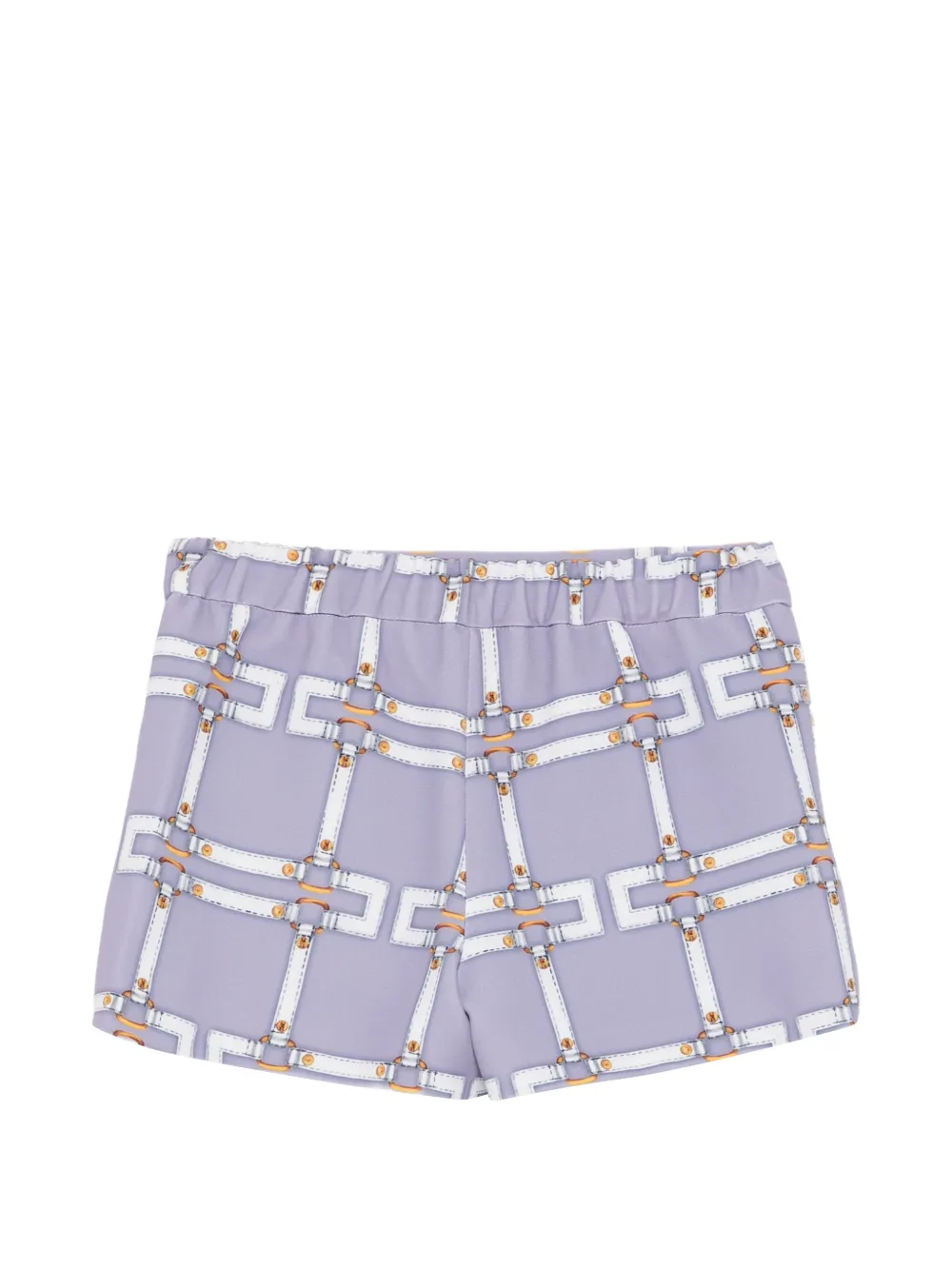 Elisabetta Franchi La Mia Bambina Shorts met patroon Paars