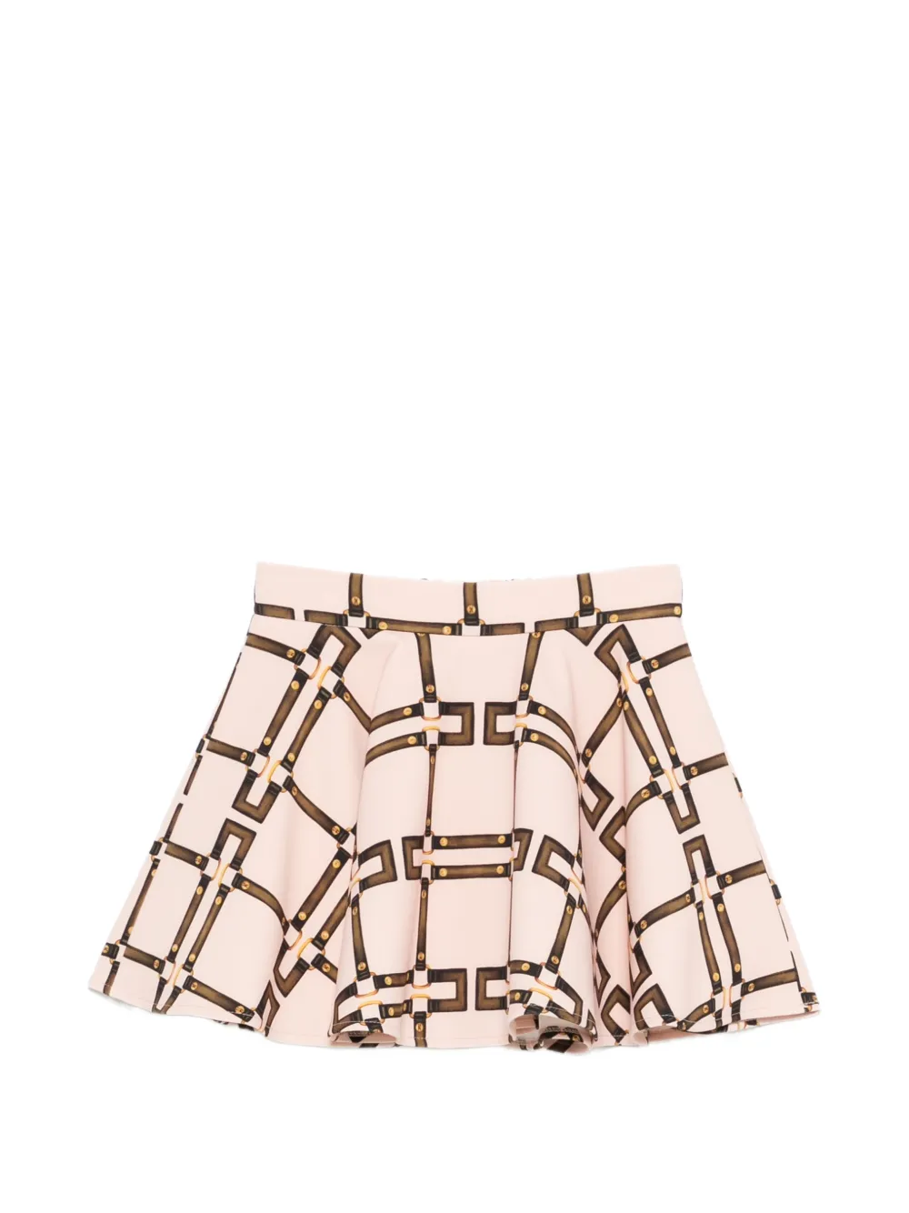 Elisabetta Franchi La Mia Bambina logo-pattern skirt - Rosa