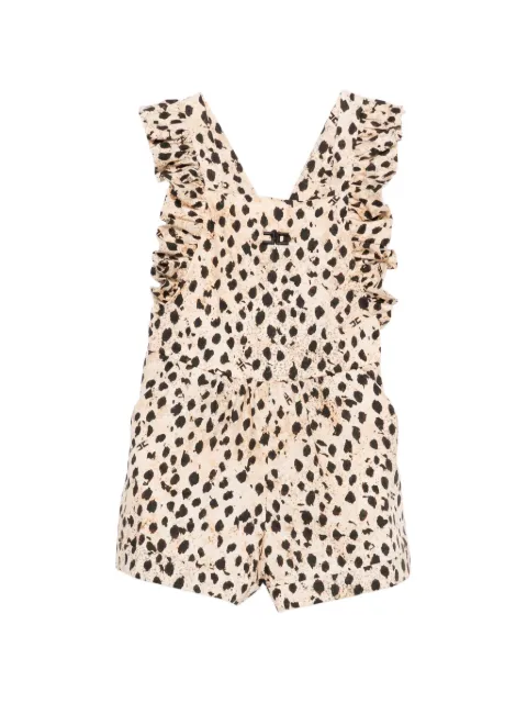 Elisabetta Franchi La Mia Bambina ruffled print trousers