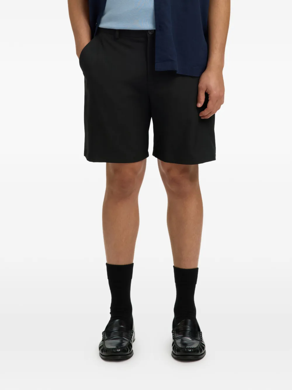 SELECTED Shorts met knopen Zwart