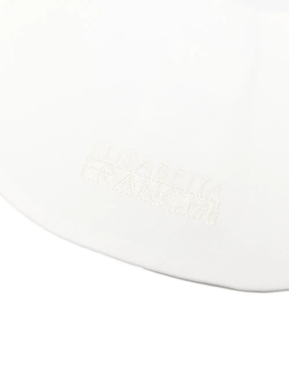 Elisabetta Franchi La Mia Bambina Slabbetje met logo Wit