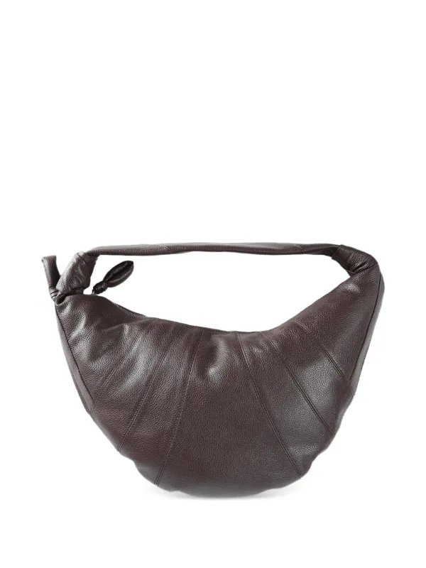 Lemaire Fortune Croissant Bag in Leather in Brown