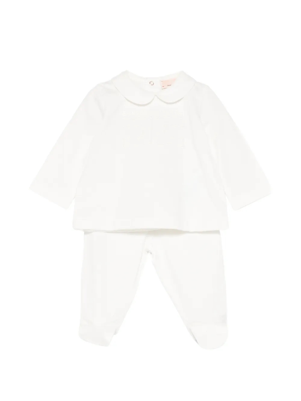 Elisabetta Franchi La Mia Bambina Set con colletto - Bianco