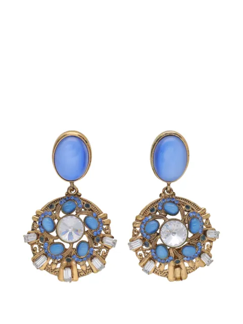 Vintage gemstones drop earrings