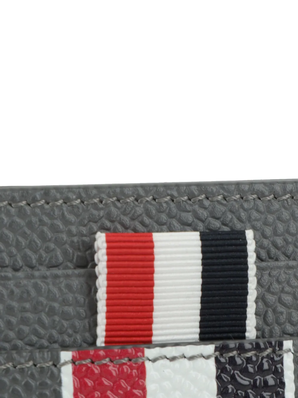 Thom Browne Dubbelzijdige pasjeshouder met RWB-streep Grijs