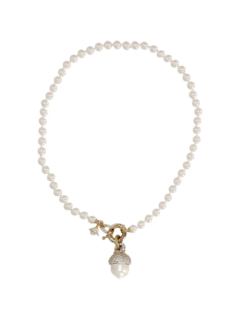 Vivienne Westwood charm beaded necklace - Bianco