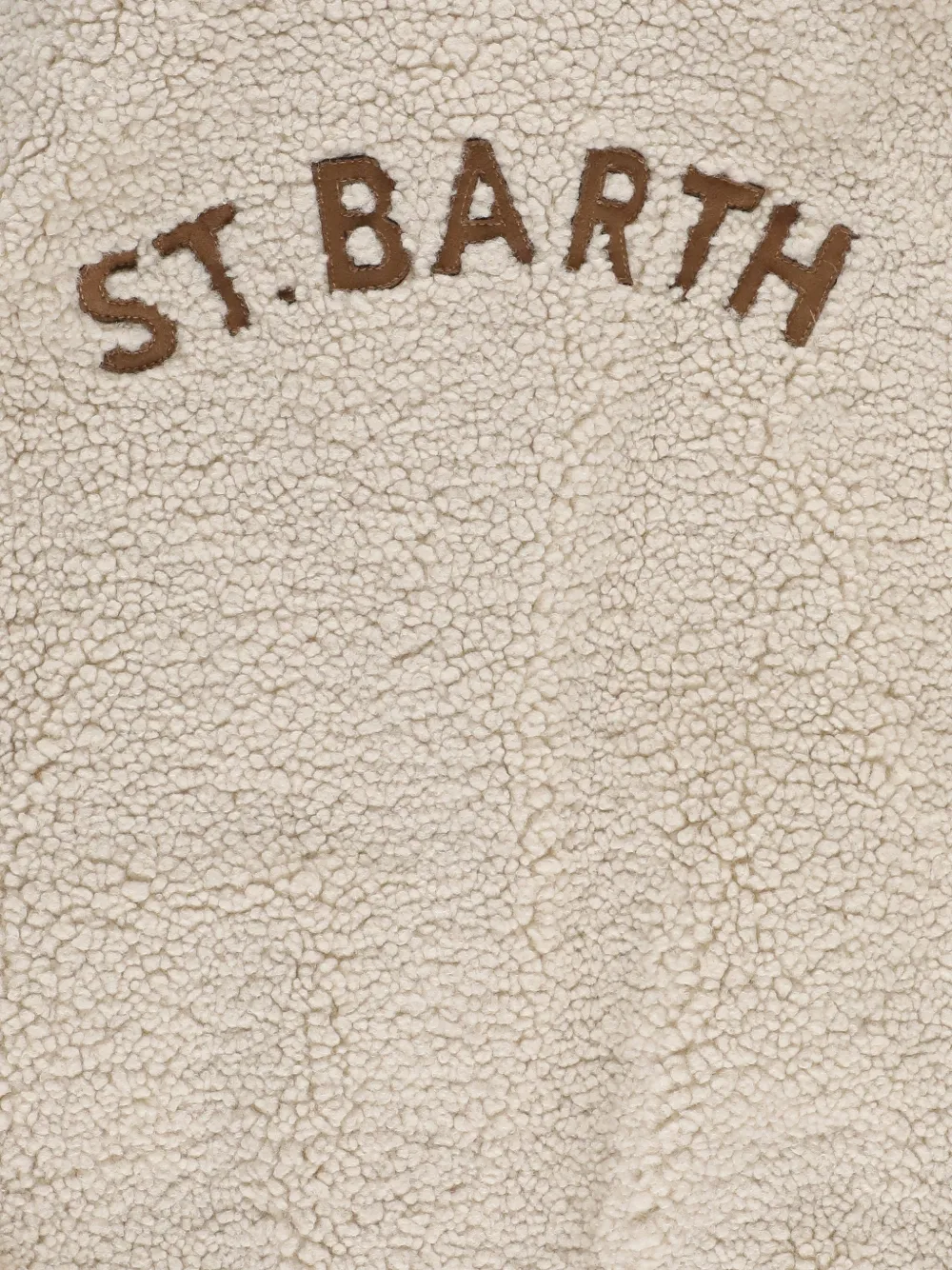 MC2 Saint Barth Kids Abel Jr bouclé jack met kraag Beige
