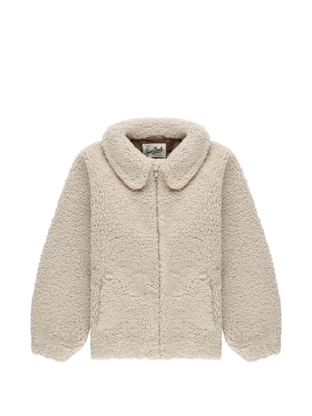 MC2 Saint Barth Kids Abel Jr collar bouclé jacket - Toni neutri