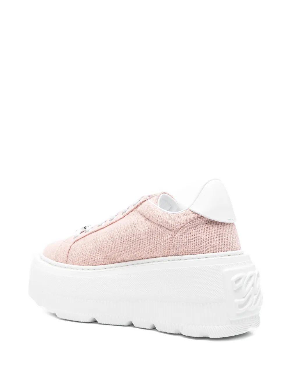 Casadei Nexus platform embellished sneakers Roze