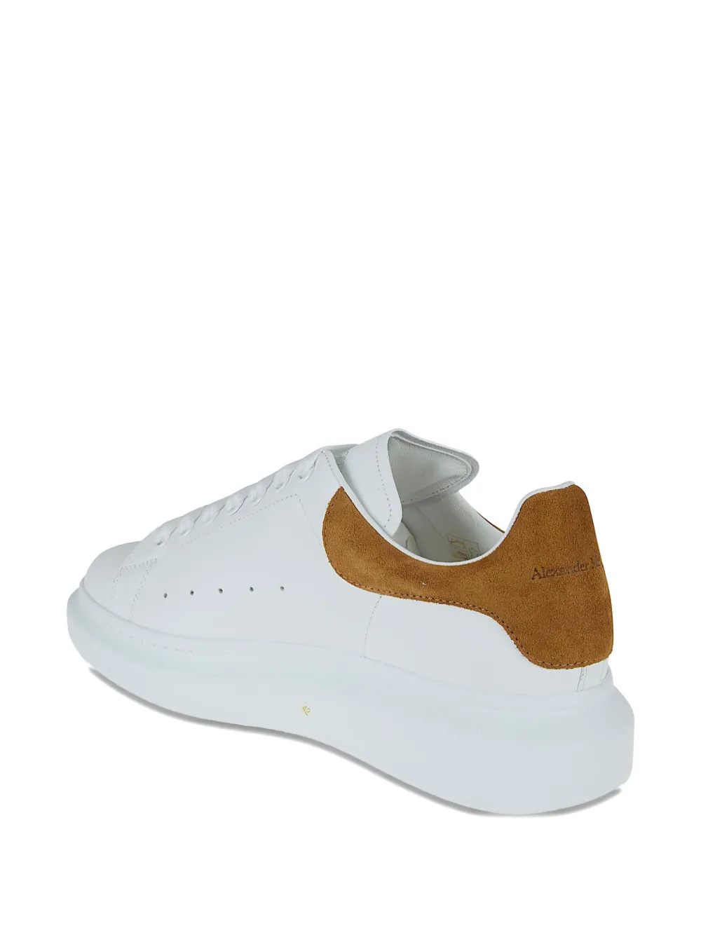 Alexander McQueen Oversized sneakers met suède vlak Wit
