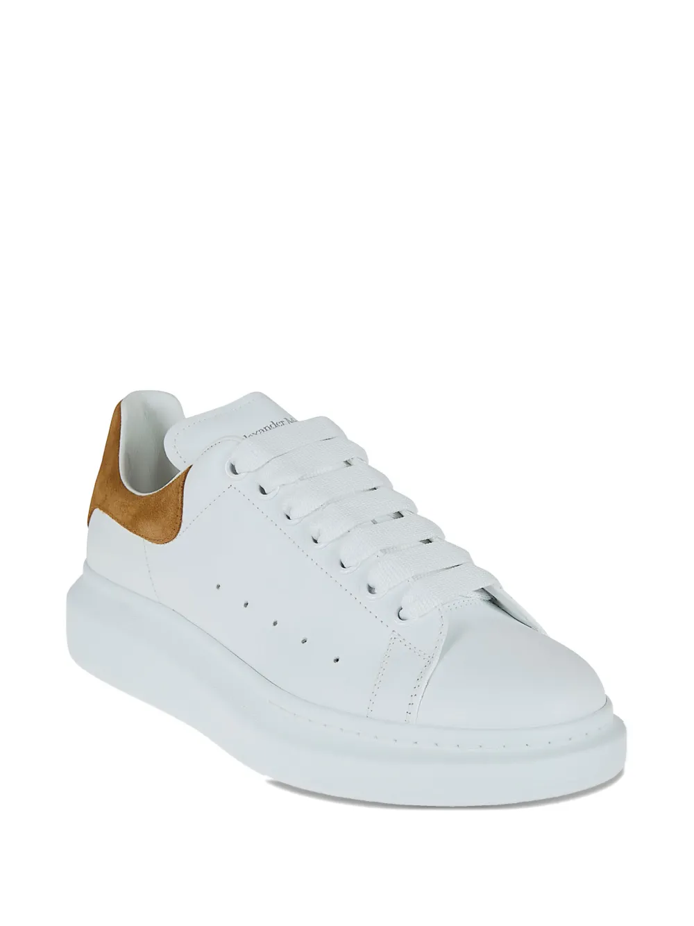Alexander McQueen Oversized sneakers met suède vlak Wit
