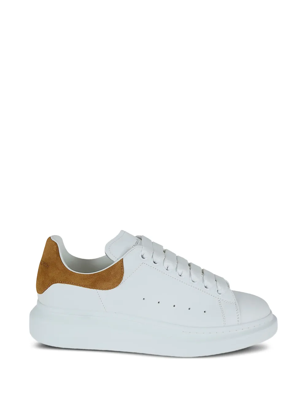 Alexander McQueen Oversized sneakers met suède vlak Wit