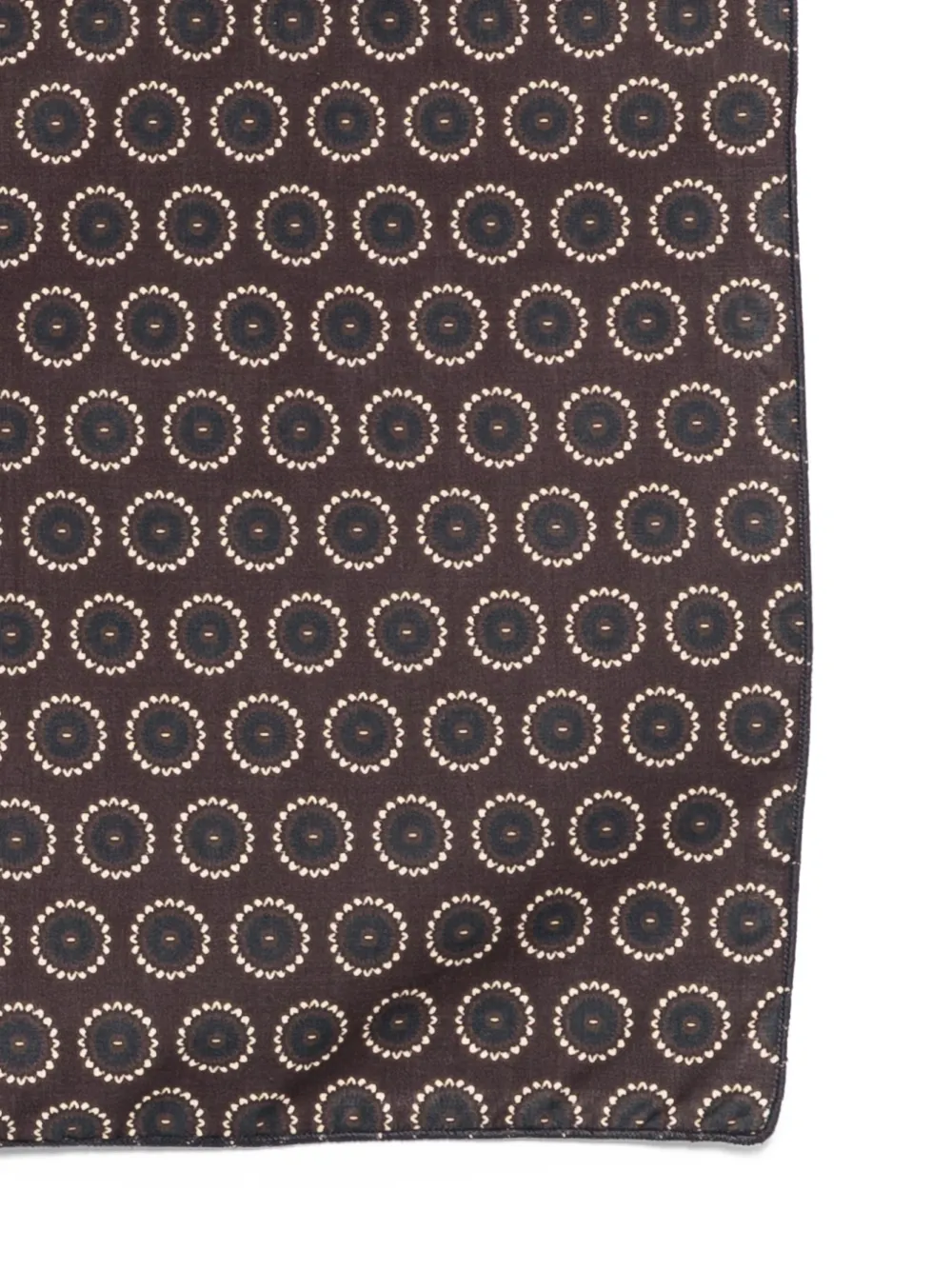  Paolo Pecora Kids Patterned Scarf - Brown 
