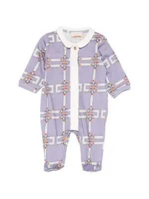 Burberry Kids チェック ロンパース | ブルー | FARFETCH JP