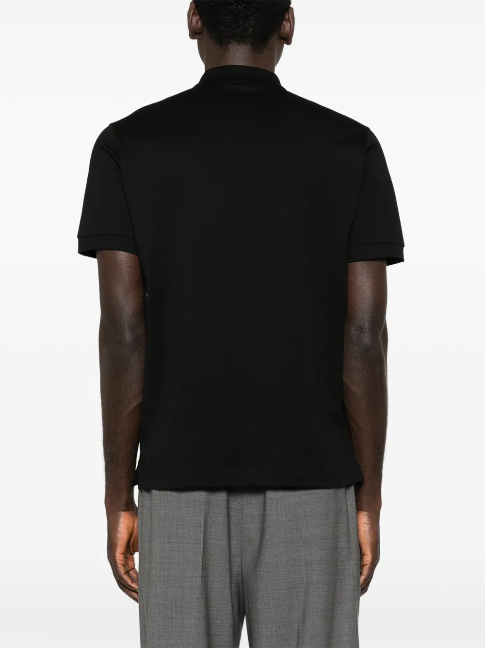 Prada Poloshirt met klassieke kraag Zwart