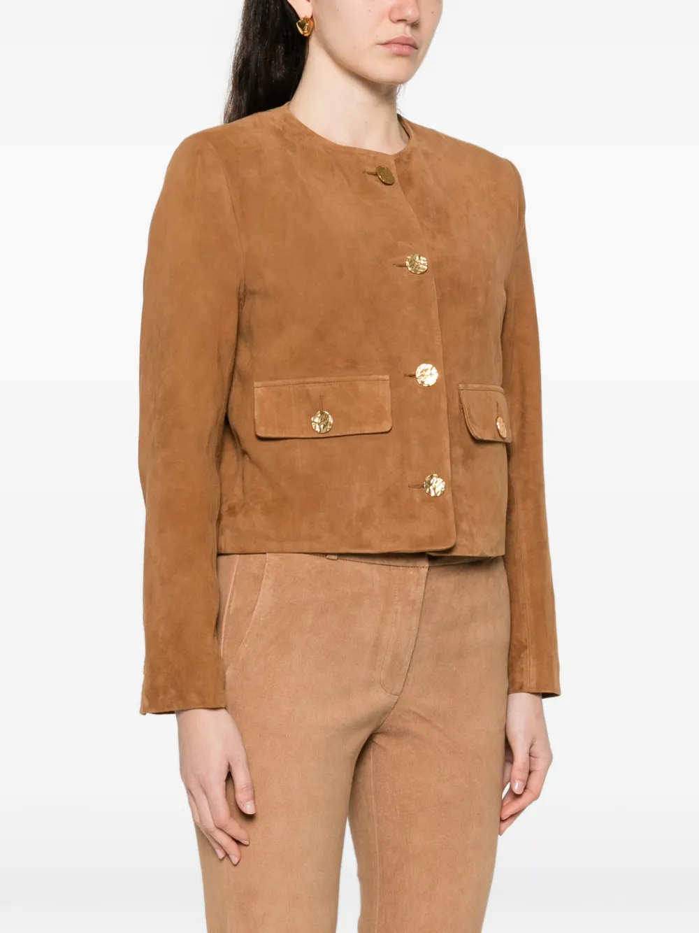  Arma Button-up Jacket - Brown 