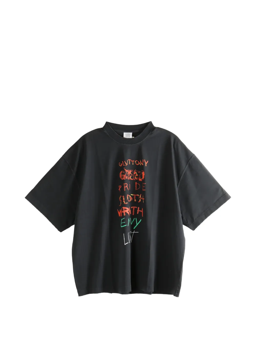 VETEMENTS print T-shirt - Nero