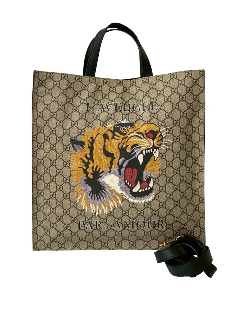 Gucci Pre-Owned Borsa a tracolla LAveugle Par Amour in tessuto GG Supreme 2016-2025 - Marrone