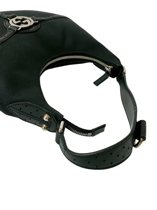 Gucci Pre-Owned 2016-2025 Canvas Reins Hobo Bag | Black | FARFETCH