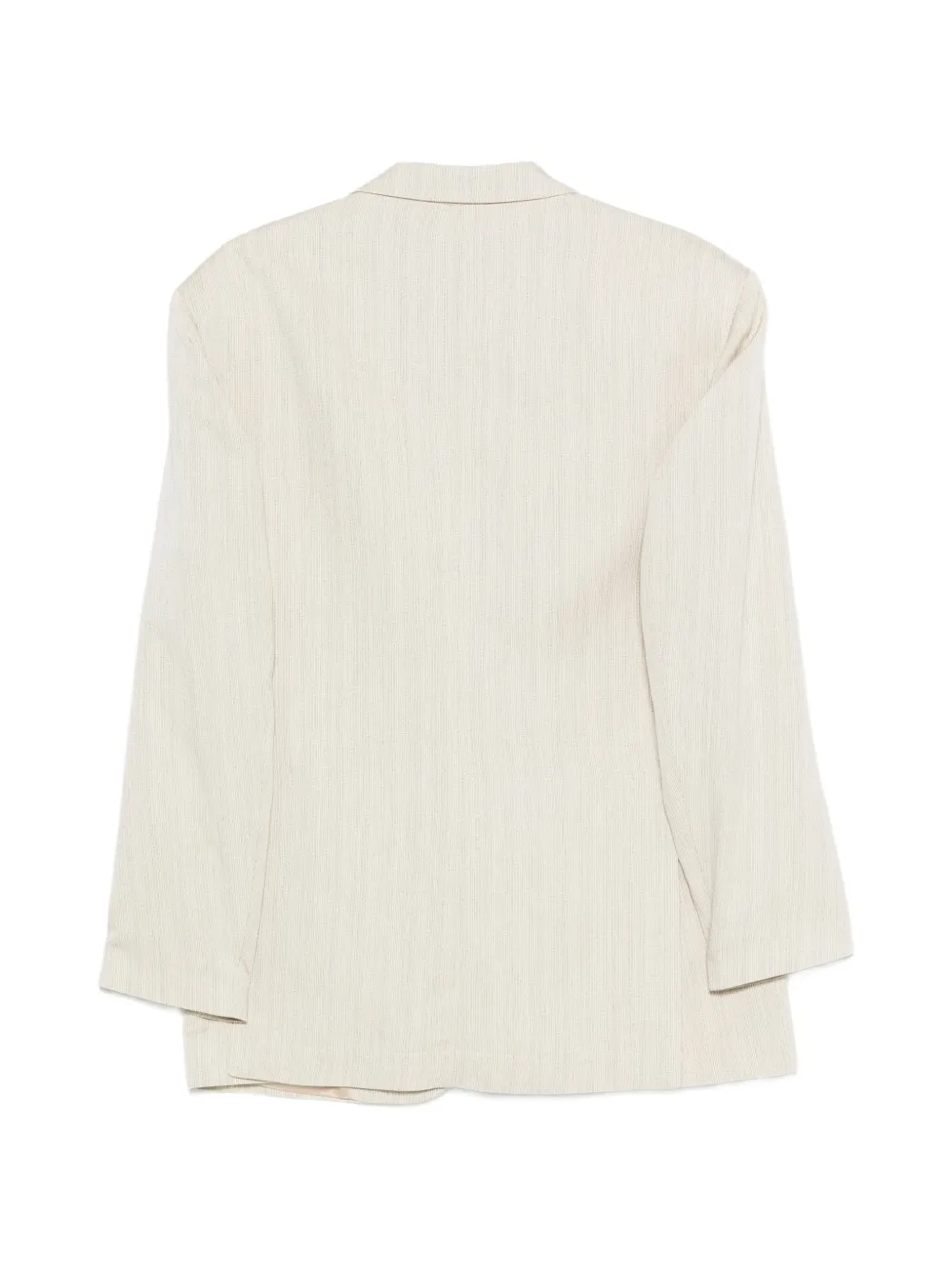  Alysi Buttoned Stripped Blazer - Neutrals 