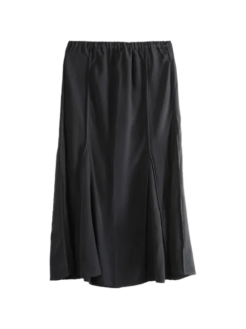Baserange elasticated-waist midi skirt
