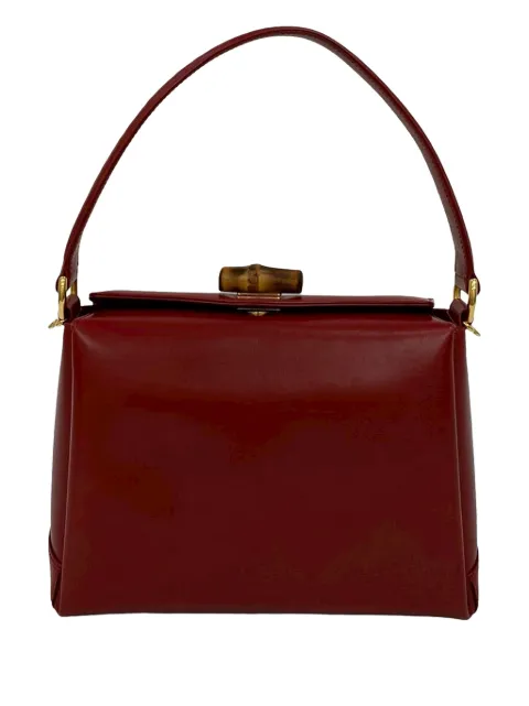 Gucci Pre-Owned 20th Century レザー バンブー サッチェルバッグ