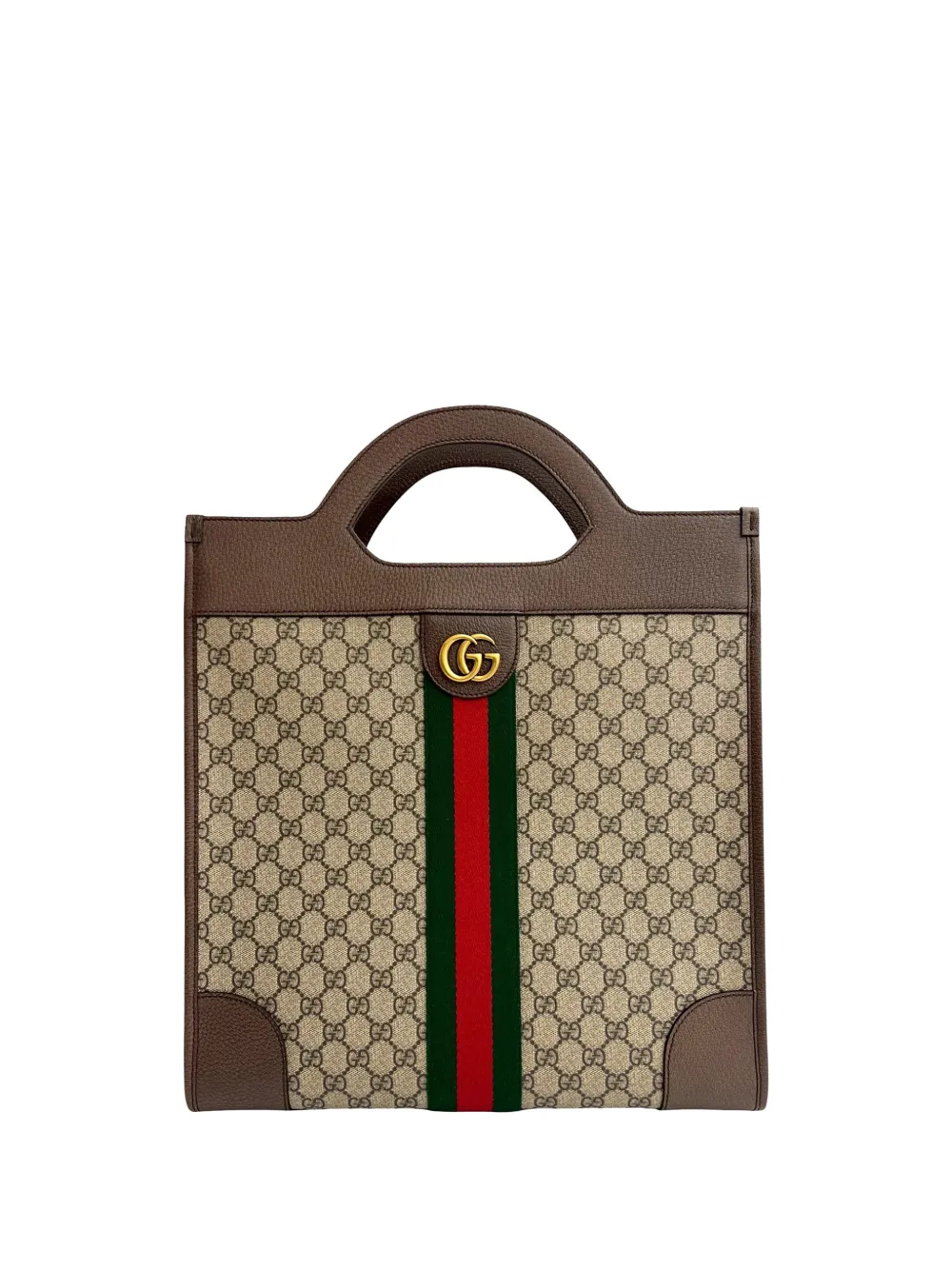 Gucci Pre-Owned Borsa tote verticale Ophidia in tessuto GG Supreme 2016-2025 - Marrone