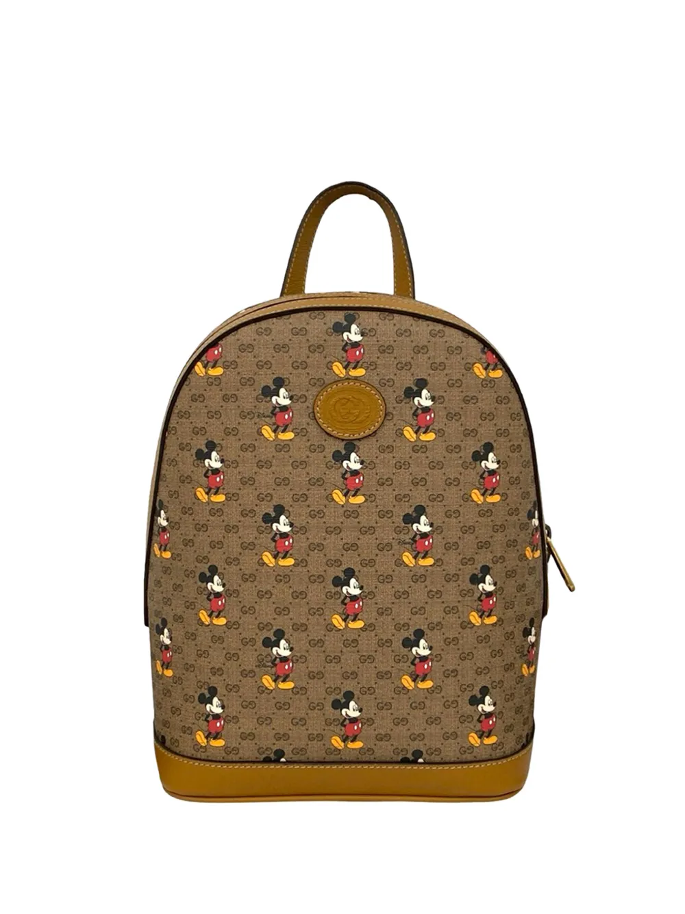 Gucci Pre-Owned Zaino Disney Micro Mickey Mouse Dome piccolo in tessuto GG Supreme 2016-2025 - Marrone