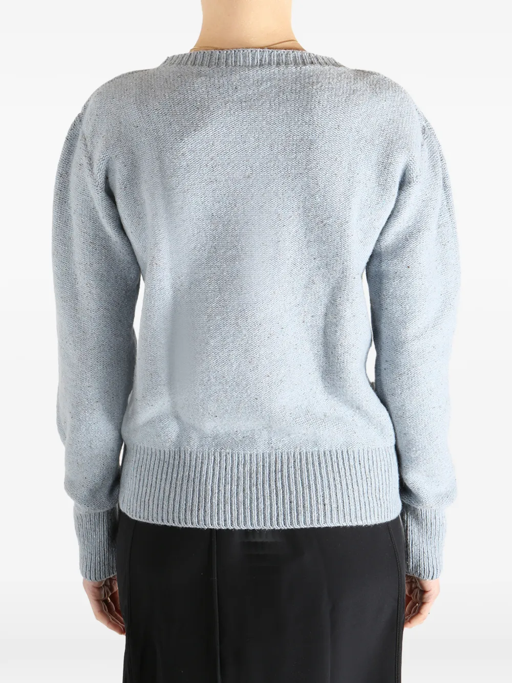 Baserange Ribgebreide trui Blauw