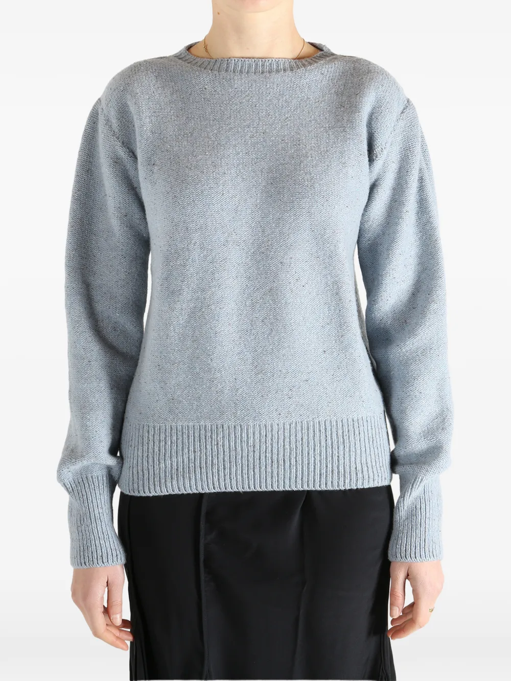  Baserange Ribbed Knit Sweater - Blue 