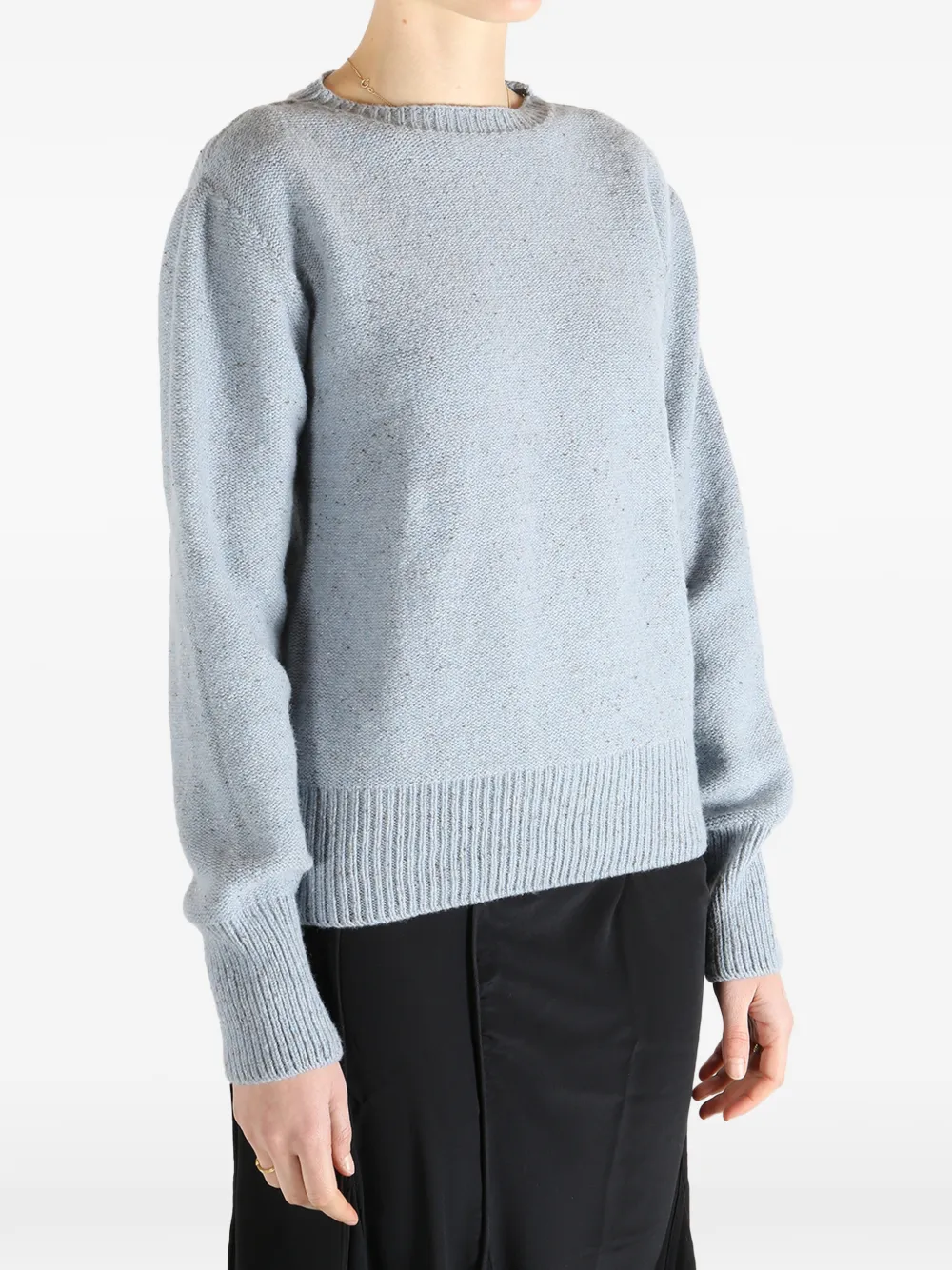 Baserange Ribgebreide trui Blauw