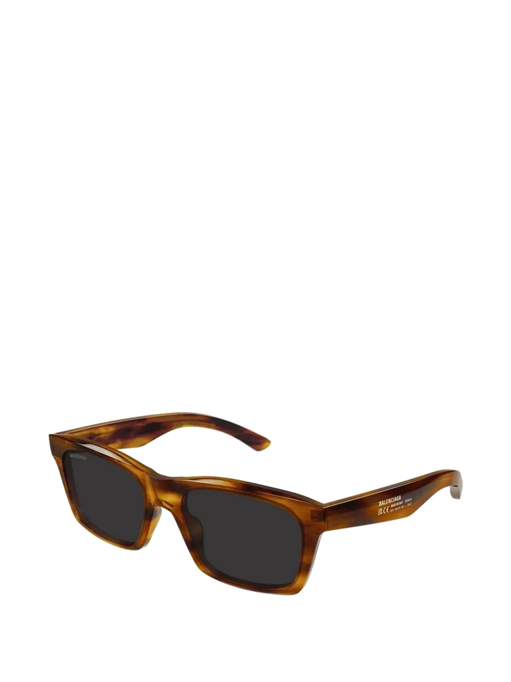 Balenciaga Eyewear Zonnebril met vierkant montuur Bruin