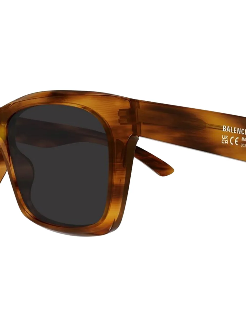 Balenciaga Eyewear Zonnebril met vierkant montuur Bruin