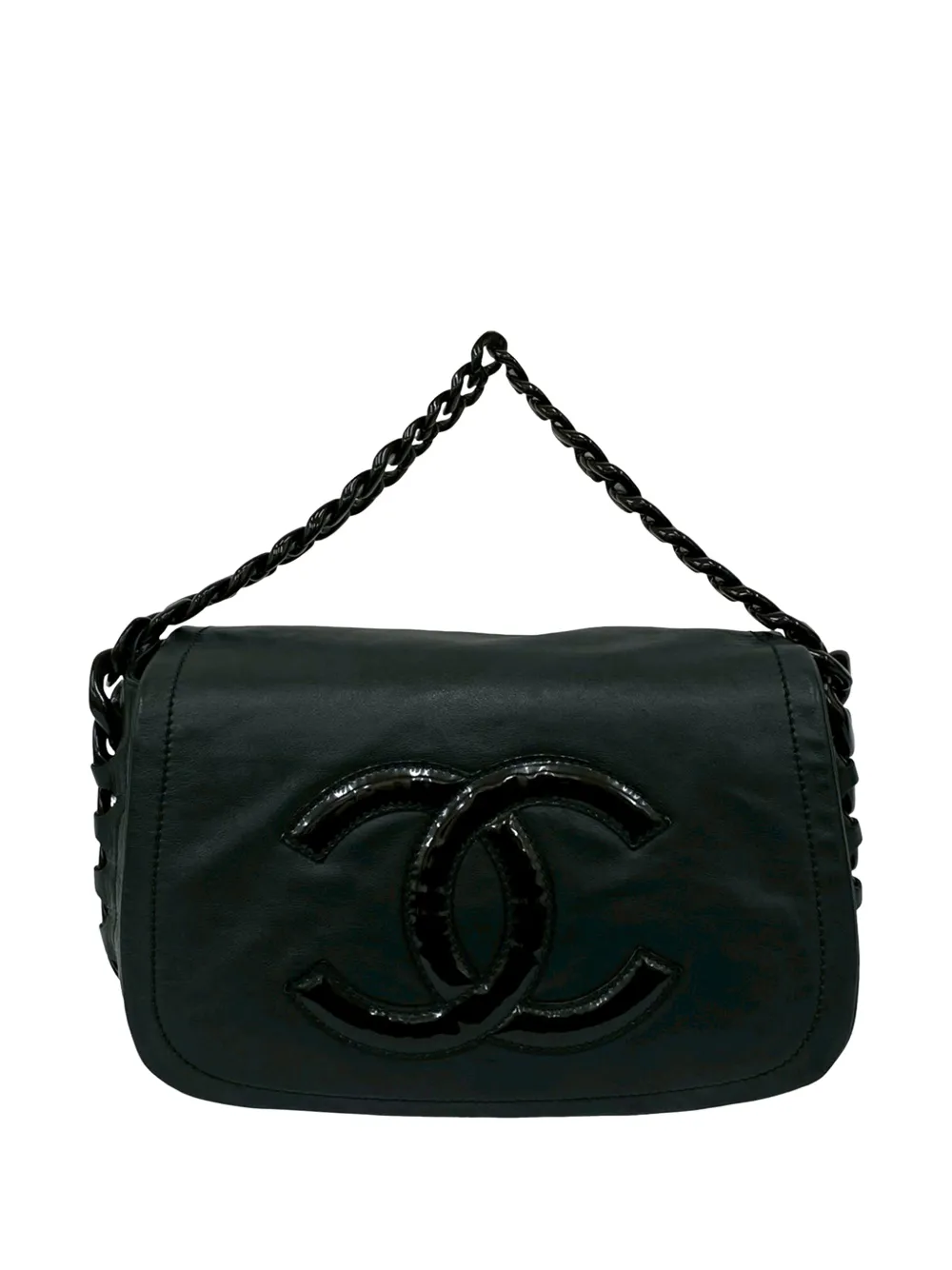 CHANEL Pre-Owned Borsa a mano Modern Chain Rhodoid in pelle di vitello 2006-2008 - Nero