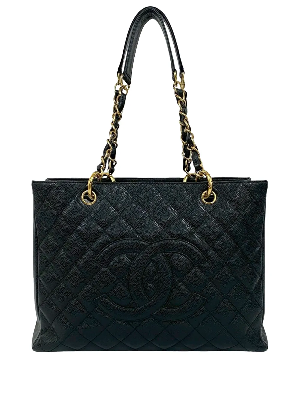 CHANEL Pre-Owned Borsa tote Grand Shopping in pelle Caviar 2003-2004 - Nero