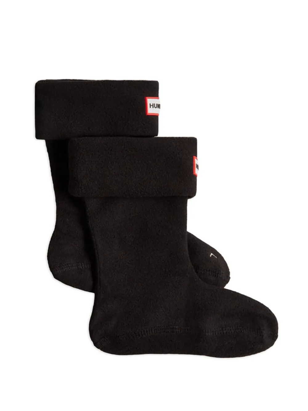 Hunter Kids logo-patch socks - Nero