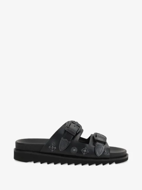 Toga Virilis decorative studs buckle leather sandals