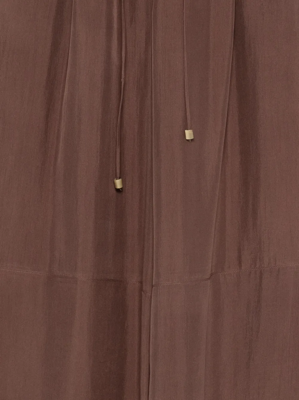  Alysi Drawstring Straight Trousers - Brown 