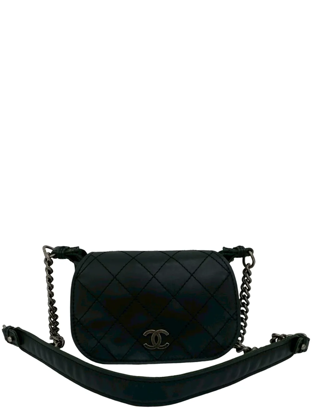 CHANEL Pre-Owned Borsa a tracolla Paris-Edinburgh mini con battente 2013-2014 - Nero