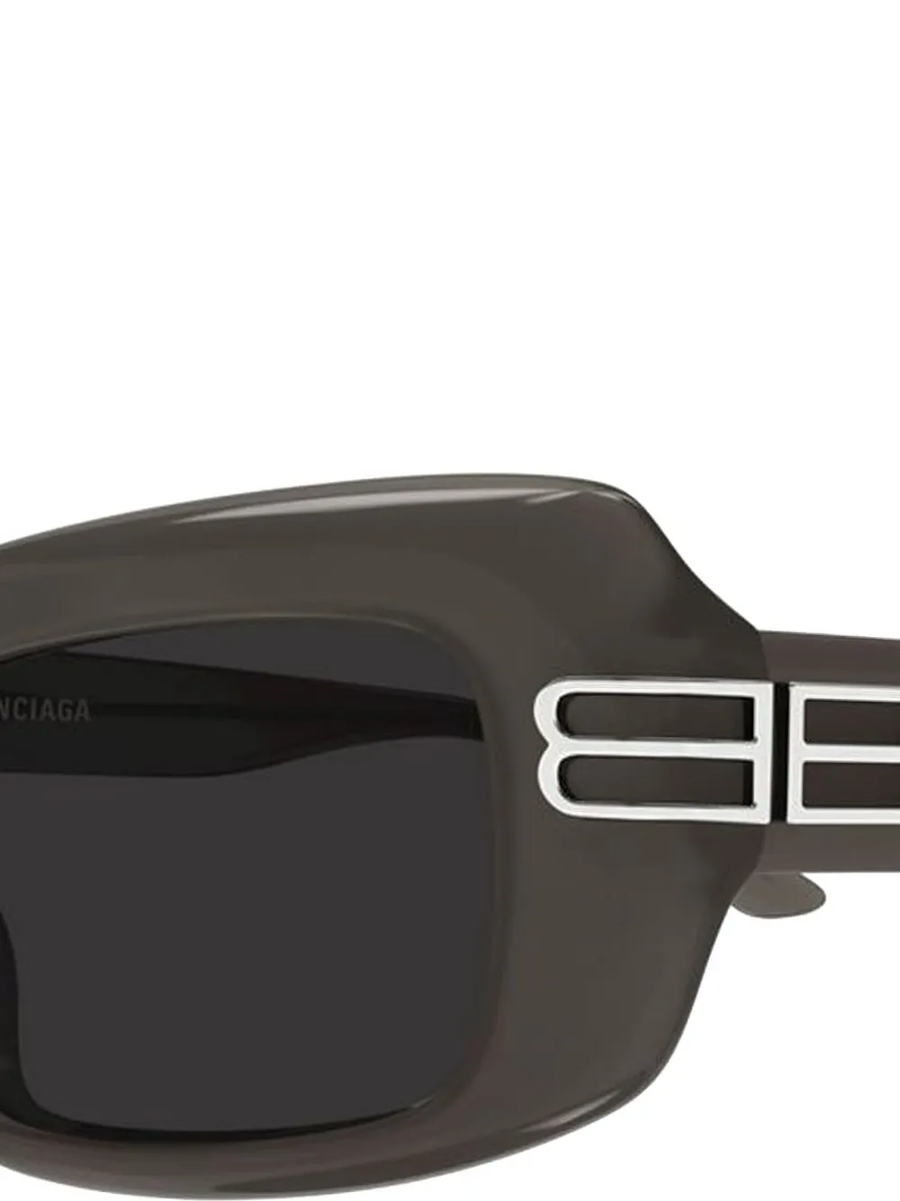 Balenciaga Eyewear BB zonnebril met rechthoekig montuur Grijs