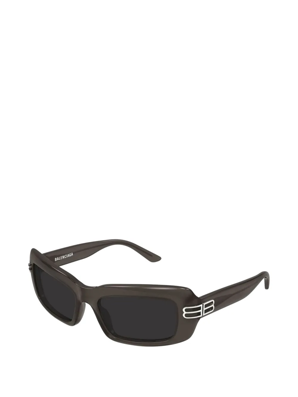 Balenciaga Eyewear BB rectangle-frame sunglasses - Grijs