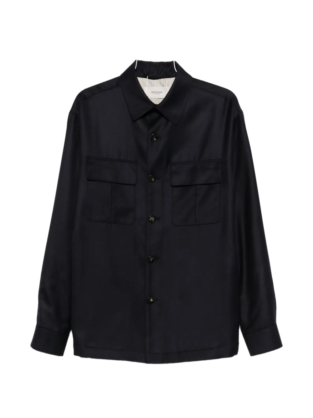Agnona pocket button shirt - Nero