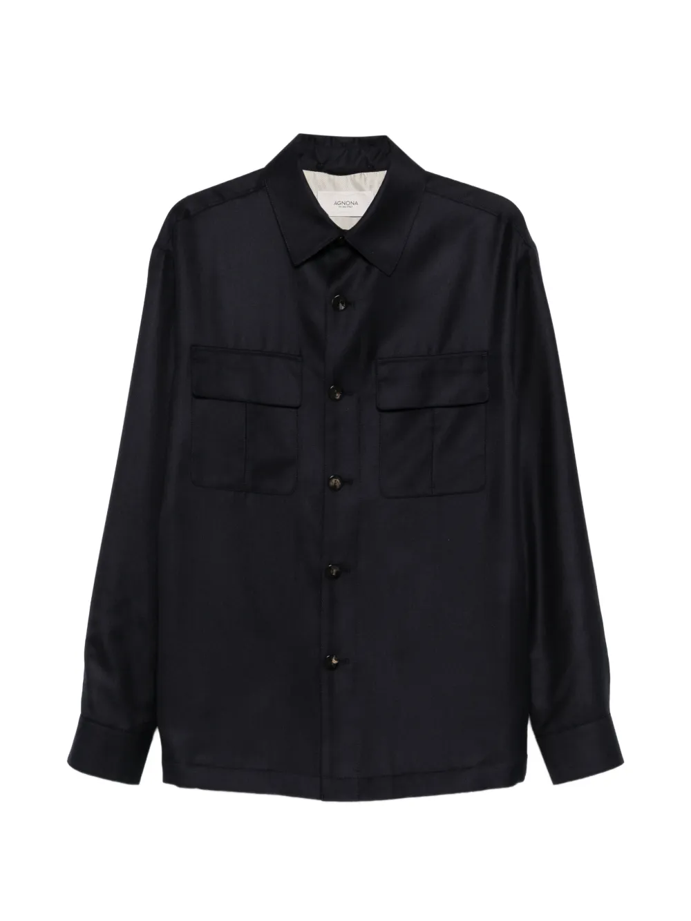 Agnona pocket button shirt - Nero
